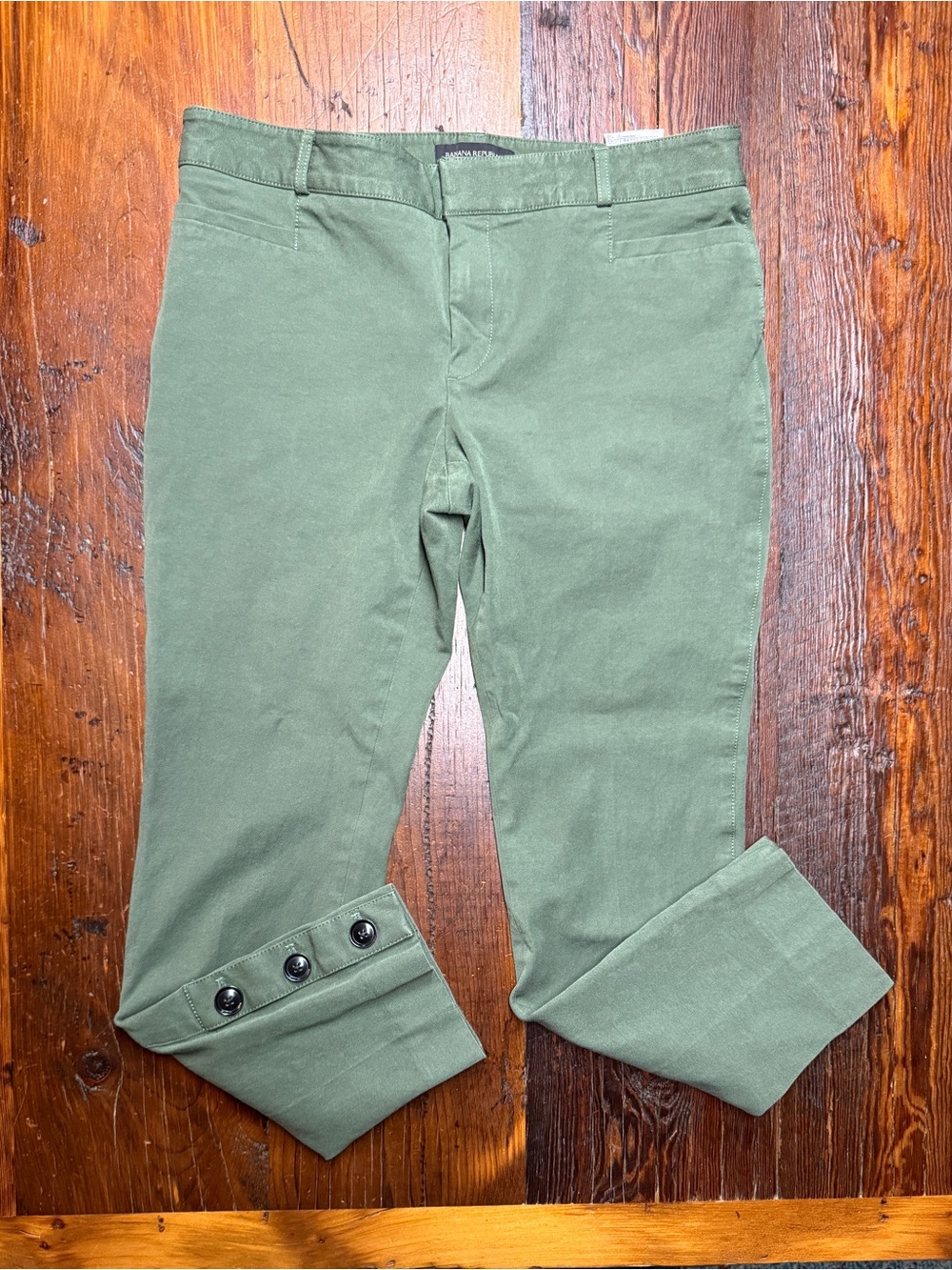 🤎 Banana Republic Green Sloan Pants Ankle 8/29